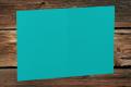 [16407091] Klappkarten 105/210x148 mm (A6) hochdoppelt Ocean gerippt 220 g/qm